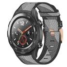 For Huawei Watch 2 20mm Nylon Woven Watch Band(Grey) - 1