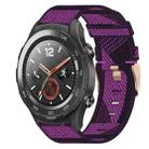 For Huawei Watch 2 20mm Nylon Woven Watch Band(Purple) - 1