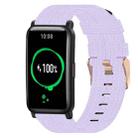 For Honor Watch ES 20mm Nylon Woven Watch Band(Light Purple) - 1