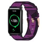 For Honor Watch ES 20mm Nylon Woven Watch Band(Purple) - 1