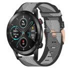 For Honor MagicWatch2 42mm 20mm Nylon Woven Watch Band(Grey) - 1