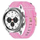 For Samsung  Galaxy Watch 4 Classic 42mm 20mm Nylon Woven Watch Band(Pink) - 1