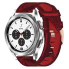 For Samsung  Galaxy Watch 4 Classic 42mm 20mm Nylon Woven Watch Band(Red) - 1