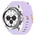 For Samsung  Galaxy Watch 4 Classic 42mm 20mm Nylon Woven Watch Band(Light Purple) - 1