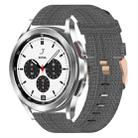 For Samsung  Galaxy Watch 4 Classic 42mm 20mm Nylon Woven Watch Band(Dark Grey) - 1