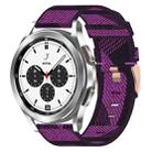 For Samsung  Galaxy Watch 4 Classic 42mm 20mm Nylon Woven Watch Band(Purple) - 1