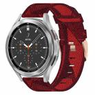 For Samsung  Galaxy Watch 4 Classic 46mm 20mm Nylon Woven Watch Band(Red) - 1