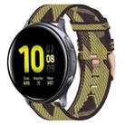 For Samsung Galaxy Watch Active 2 40mm 20mm Nylon Woven Watch Band(Yellow) - 1