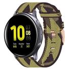 For Samsung Galaxy Watch Active 2 44mm 20mm Nylon Woven Watch Band(Yellow) - 1