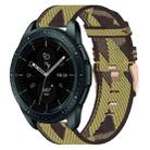 For Samsung Galaxy Watch 42mm 20mm Nylon Woven Watch Band(Yellow) - 1