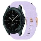 For Samsung Galaxy Watch 42mm 20mm Nylon Woven Watch Band(Light Purple) - 1