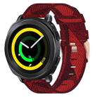 For Samsung Gear Sport 20mm Nylon Woven Watch Band(Red) - 1