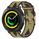 For Samsung Gear Sport 20mm Nylon Woven Watch Band(Yellow) - 1