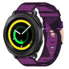 For Samsung Gear Sport 20mm Nylon Woven Watch Band(Purple) - 1