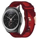 For Samsung Gear S2 Classic 20mm Nylon Woven Watch Band(Red) - 1