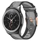 For Samsung Gear S2 Classic 20mm Nylon Woven Watch Band(Grey) - 1