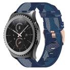 For Samsung Gear S2 Classic 20mm Nylon Woven Watch Band(Blue) - 1