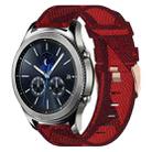 For Samsung Gear S3 Classic 22mm Nylon Woven Watch Band(Red) - 1