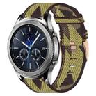 For Samsung Gear S3 Classic 22mm Nylon Woven Watch Band(Yellow) - 1