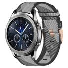 For Samsung Gear S3 Classic 22mm Nylon Woven Watch Band(Grey) - 1