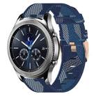 For Samsung Gear S3 Classic 22mm Nylon Woven Watch Band(Blue) - 1