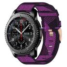 For Samsung Gear S3 Frontier 22mm Nylon Woven Watch Band(Purple) - 1