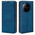 For Xiaomi 12S Ultra Retro-skin  Magnetic Suction Leather Phone Case(Dark Blue) - 1