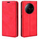 For Xiaomi 12S Ultra Retro-skin  Magnetic Suction Leather Phone Case(Red) - 1