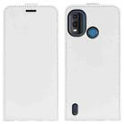 For Nokia G11 Plus R64 Texture Vertical Flip Leather Phone Case(White) - 1