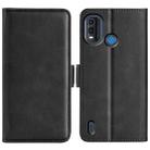 For Nokia G11 Plus Dual-side Magnetic Buckle Horizontal Flip Leather Phone Case(Black) - 1