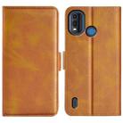 For Nokia G11 Plus Dual-side Magnetic Buckle Horizontal Flip Leather Phone Case(Yellow) - 1