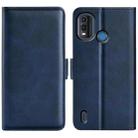 For Nokia G11 Plus Dual-side Magnetic Buckle Horizontal Flip Leather Phone Case(Dark Blue) - 1