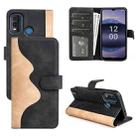 For Nokia G11 Plus Stitching Horizontal Flip Leather Phone Case(Black) - 1