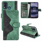 For Nokia G11 Plus Stitching Horizontal Flip Leather Phone Case(Green) - 1