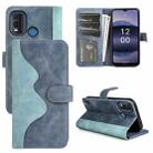 For Nokia G11 Plus Stitching Horizontal Flip Leather Phone Case(Blue) - 1