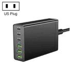 zetx-96W01A 96W PD20W x 3 + QC3.0 USB x 3 Multifunction Charger for Mobile / Tablet(US Plug) - 1