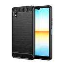 For Sony Xperia Ace 3 MOFI Gentleness Brushed Carbon Fiber Soft TPU Case(Black) - 1