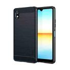 For Sony Xperia Ace 3 MOFI Gentleness Brushed Carbon Fiber Soft TPU Case(Blue) - 1