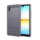 For Sony Xperia Ace 3 MOFI Gentleness Brushed Carbon Fiber Soft TPU Case(Gray) - 1