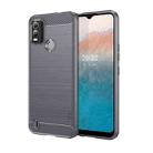 For Nokia C21 Plus MOFI Gentleness Brushed Carbon Fiber Soft TPU Case(Gray) - 1