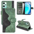 For OnePlus Nord CE 2 Lite 5G Stitching Horizontal Flip Leather Phone Case(Green) - 1