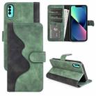 For Wiko T50 Stitching Horizontal Flip Leather Phone Case(Green) - 1