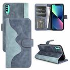 For Wiko T50 Stitching Horizontal Flip Leather Phone Case(Blue) - 1
