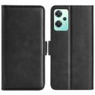 For OnePlus Nord CE 2 Lite Dual-side Magnetic Buckle Horizontal Flip Leather Phone Case(Black) - 1