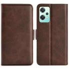 For OnePlus Nord CE 2 Lite Dual-side Magnetic Buckle Horizontal Flip Leather Phone Case(Brown) - 1