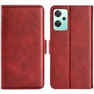 For OnePlus Nord CE 2 Lite Dual-side Magnetic Buckle Horizontal Flip Leather Phone Case(Red) - 1