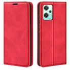 For OnePlus Nord CE 2 Lite Retro-skin Magnetic Suction Leather Phone Case(Red) - 1