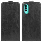 For Wiko T50 R64 Texture Vertical Flip Leather Phone Case(Black) - 1