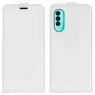 For Wiko T50 R64 Texture Vertical Flip Leather Phone Case(White) - 1