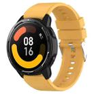 Protruding Head Silicone Strap Silver Buckle For Samsung Galaxy Watch Active 40mm 20mm(Yellow) - 1